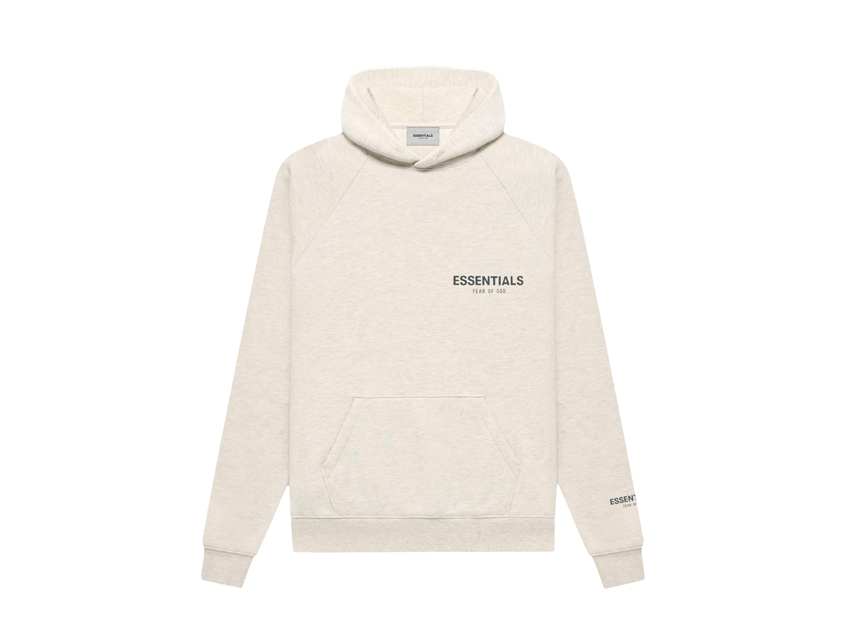 Double Boxed hoodie 159.99 FEAR OF GOD ESSENTIALS CORE PULLOVER HOODIE LIGHT OATMEAL Double Boxed