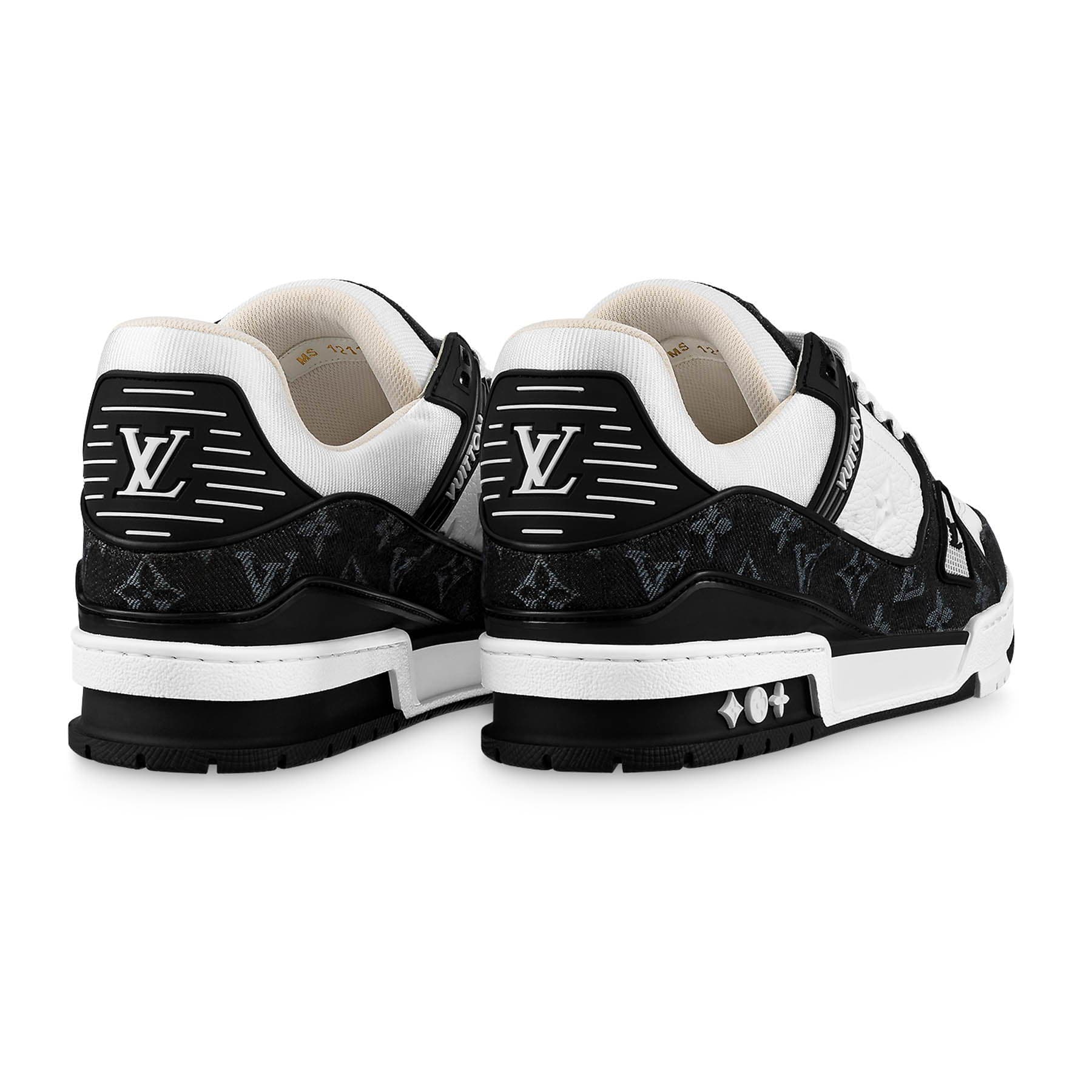 Louis Vuitton Trainers Black White SS22 Sneakers LV size 10 