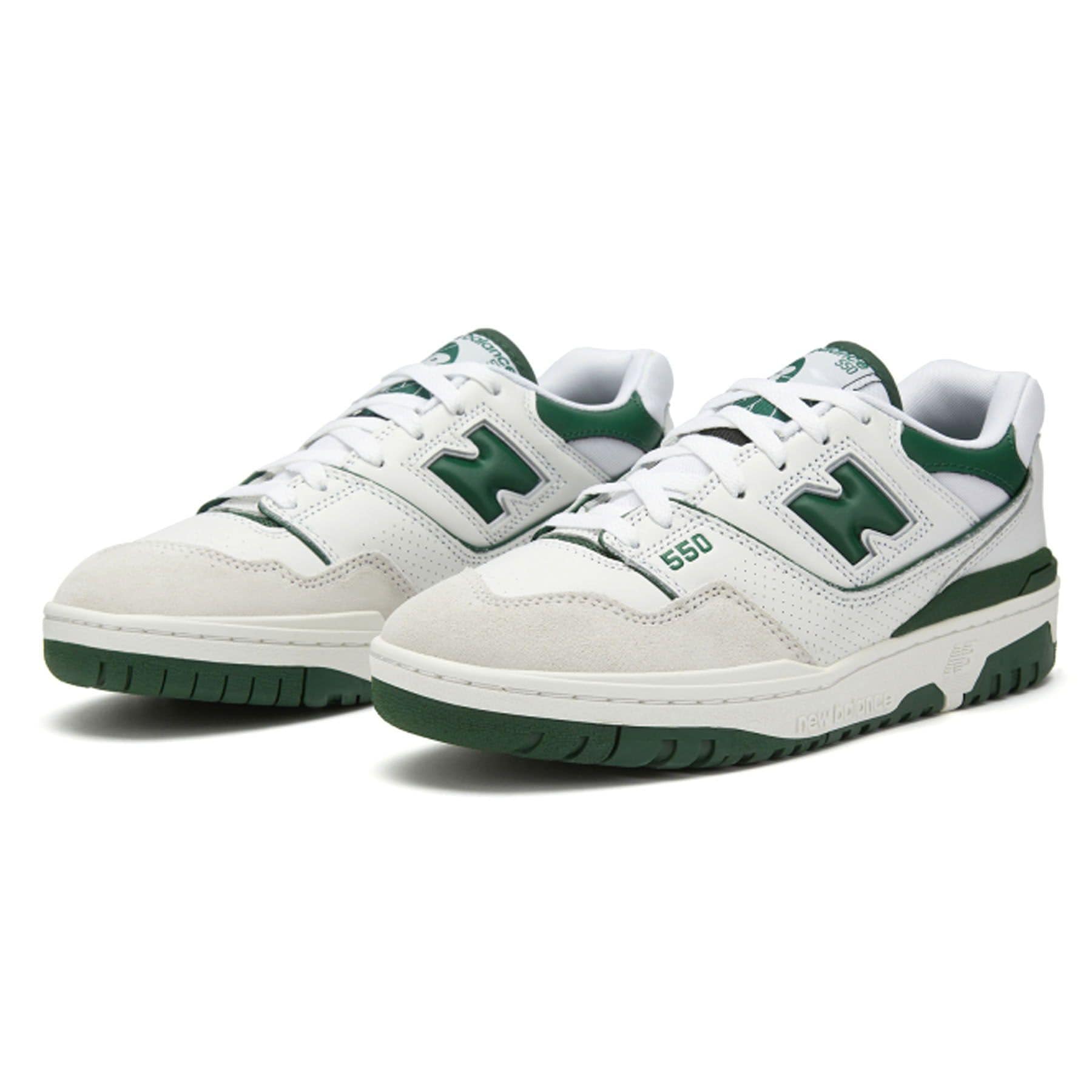 Double Boxed  179.99 New Balance 550 White Green Double Boxed