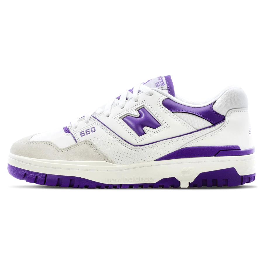 Double Boxed  274.99 New Balance 550 White Purple Double Boxed
