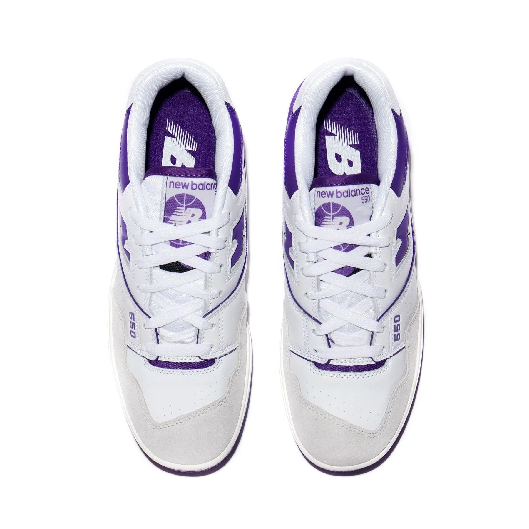 Double Boxed  274.99 New Balance 550 White Purple Double Boxed