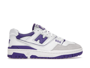 Double Boxed  274.99 New Balance 550 White Purple Double Boxed