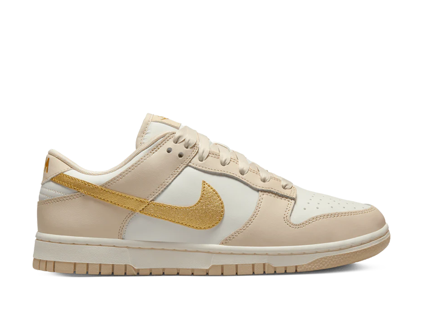 Double Boxed  199.99 Nike Dunk Low Gold Swoosh (W) Double Boxed