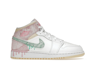 Double Boxed  229.99 Nike Air Jordan 1 Mid Paint Drip (GS) Double Boxed