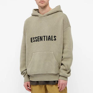 Double Boxed hoodie 249.99 FEAR OF GOD ESSENTIALS SS21 PULLOVER KNIT HOODIE PISTACHIO Double Boxed