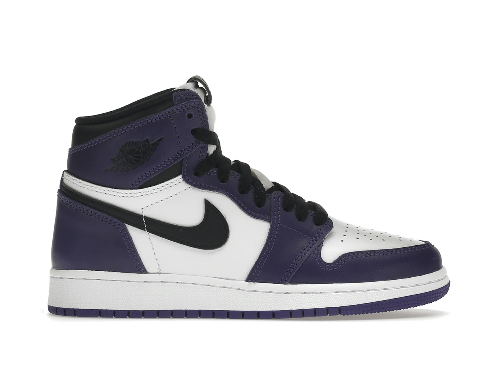 Double Boxed  259.99 Nike Air Jordan 1 Retro High Court Purple White (GS) Double Boxed