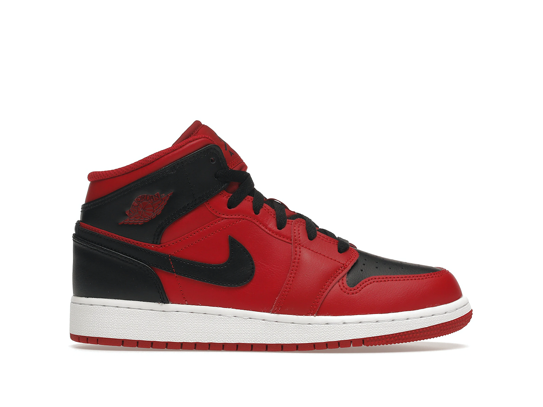 Double Boxed  149.99 Nike Air Jordan 1 Mid Reverse Bred (GS) Double Boxed