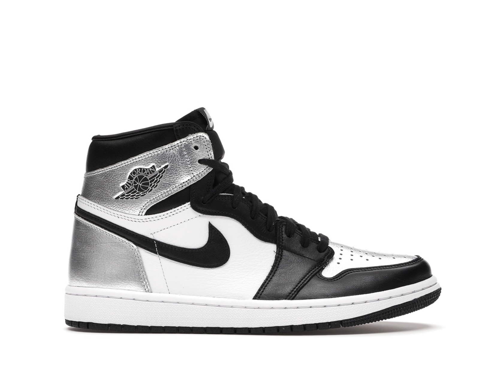 Double Boxed  264.99 Nike Air Jordan 1 Retro High Silver Toe (W) Double Boxed