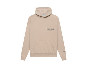 Double Boxed hoodie 159.99 FEAR OF GOD ESSENTIALS CORE PULLOVER HOODIE TAN Double Boxed