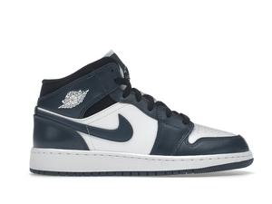 Double Boxed  139.99 Nike Air Jordan 1 Mid Dark Teal Armory Navy (GS) Double Boxed