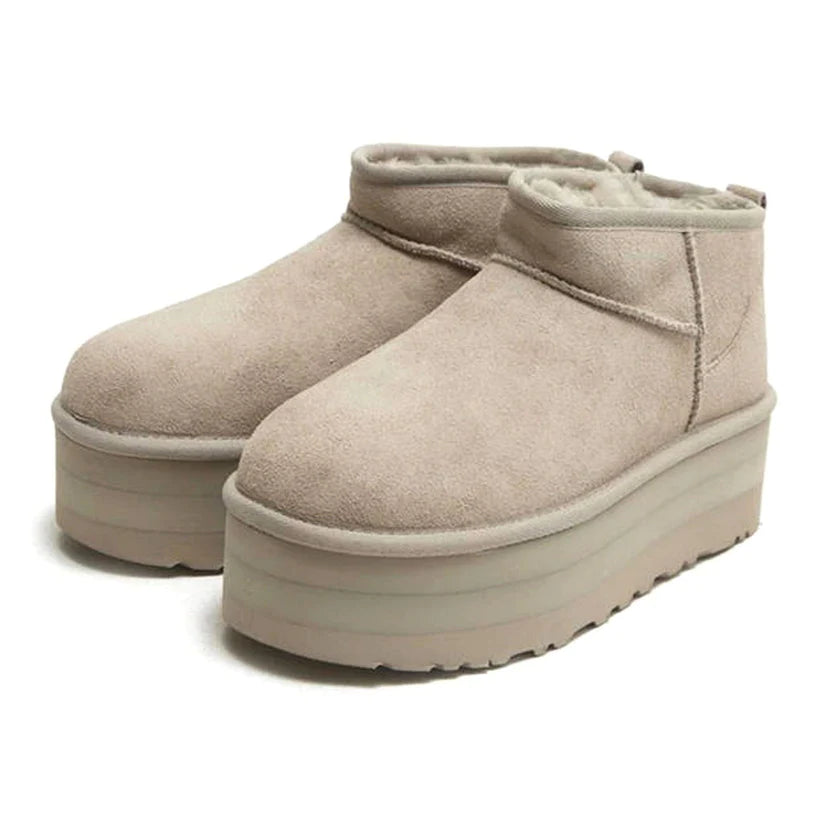 Double Boxed  269.99 UGG Classic Ultra Mini Platform Boot Goat Double Boxed