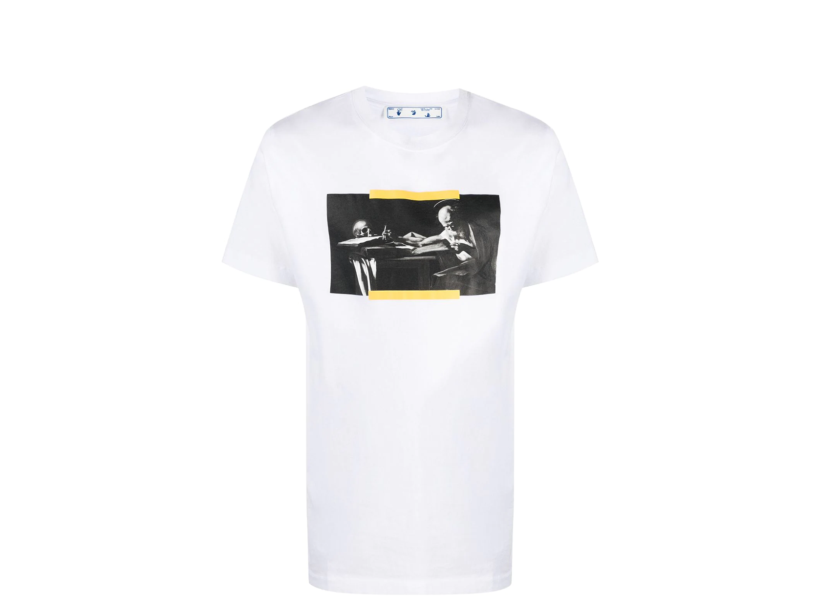 Double Boxed hoodie 229.99 Off-White Caravaggio Print White Yellow T Shirt Double Boxed